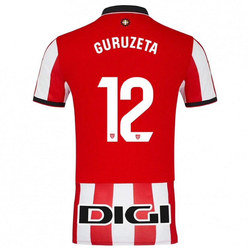 Danxen Damen Gorka Guruzeta #12 Rot Weiß Heimtrikot Trikot 2025/26 T-Shirt Österreich