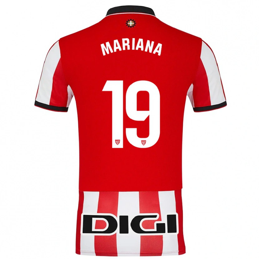 Danxen Damen Mariana #19 Rot Weiß Heimtrikot Trikot 2025/26 T-Shirt Österreich