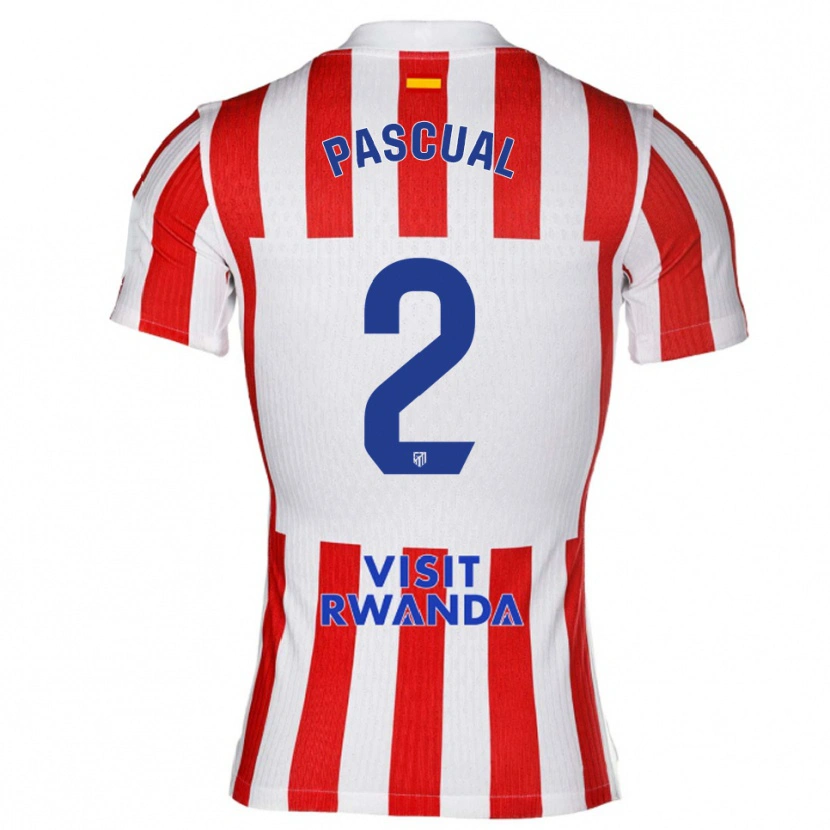 Danxen Damen Martin Pascual #2 Rot Weiß Heimtrikot Trikot 2025/26 T-Shirt Österreich