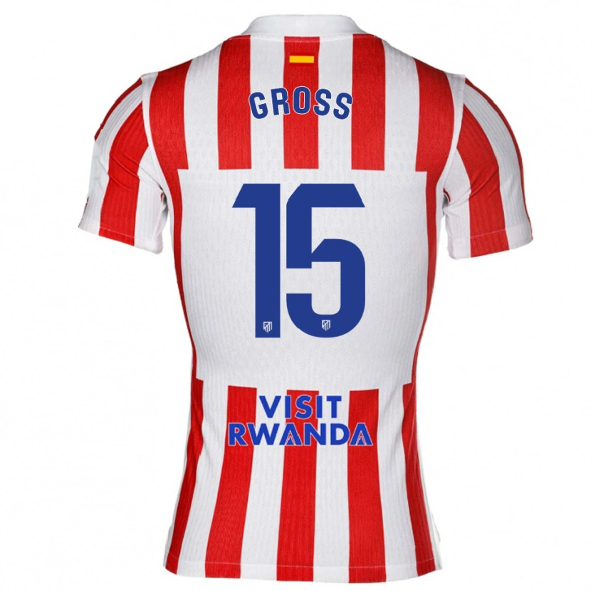 Danxen Damen Gonzalo Gross #15 Rot Weiß Heimtrikot Trikot 2025/26 T-Shirt Österreich