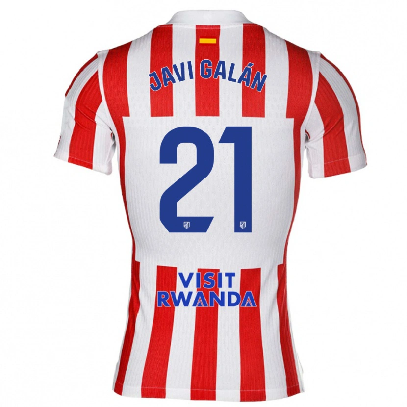 Danxen Damen Javi Galán #21 Rot Weiß Heimtrikot Trikot 2025/26 T-Shirt Österreich