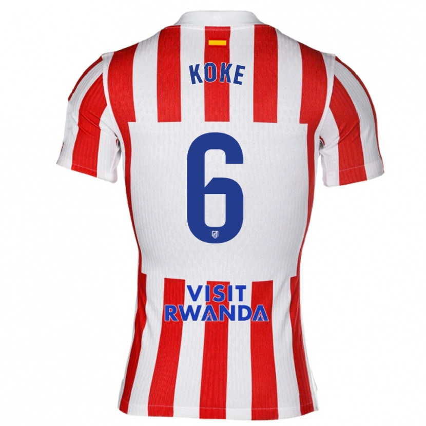 Danxen Damen Koke #6 Rot Weiß Heimtrikot Trikot 2025/26 T-Shirt Österreich