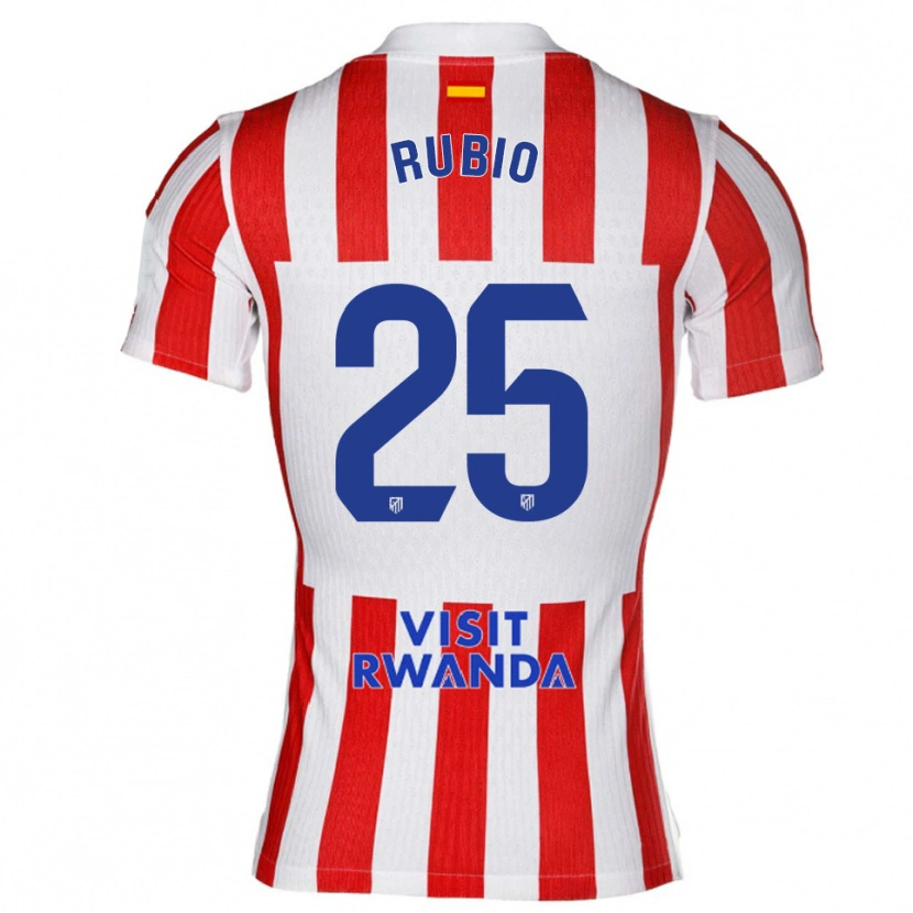 Danxen Damen Daniel Rubio #25 Rot Weiß Heimtrikot Trikot 2025/26 T-Shirt Österreich