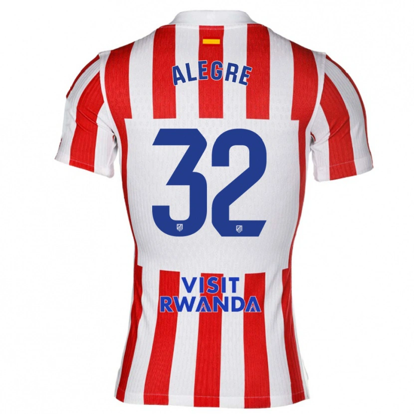 Danxen Damen Juan Alegre #32 Rot Weiß Heimtrikot Trikot 2025/26 T-Shirt Österreich