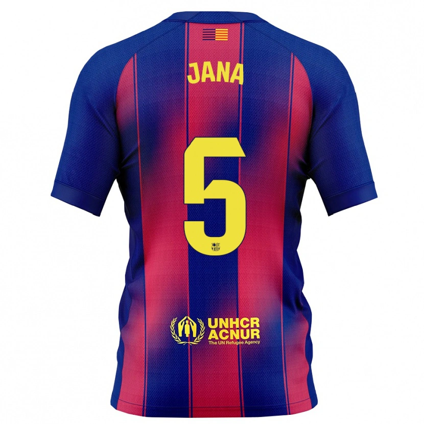 Danxen Damen Jana Fernández #5 Blau Rot Heimtrikot Trikot 2025/26 T-Shirt Österreich