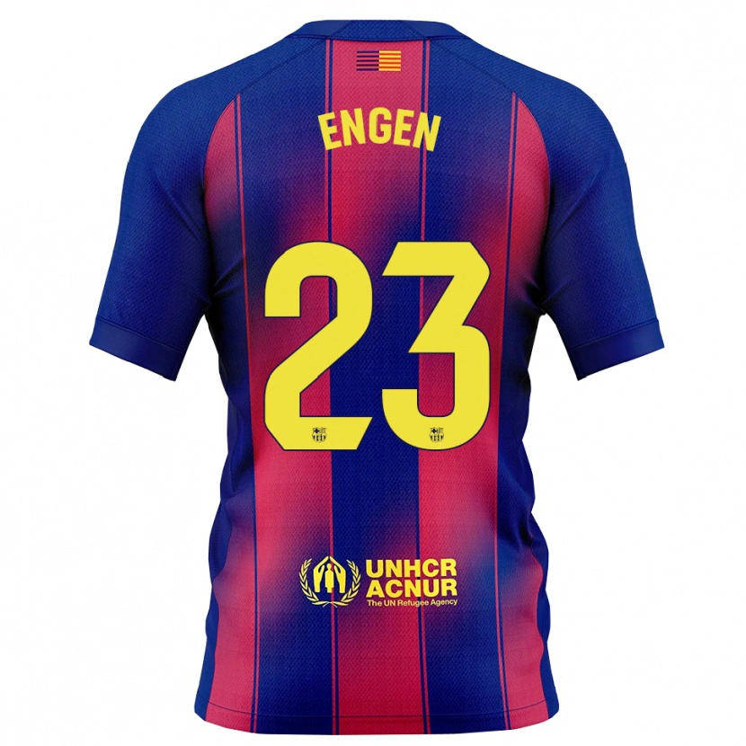 Danxen Damen Ingrid Engen #23 Blau Rot Heimtrikot Trikot 2025/26 T-Shirt Österreich