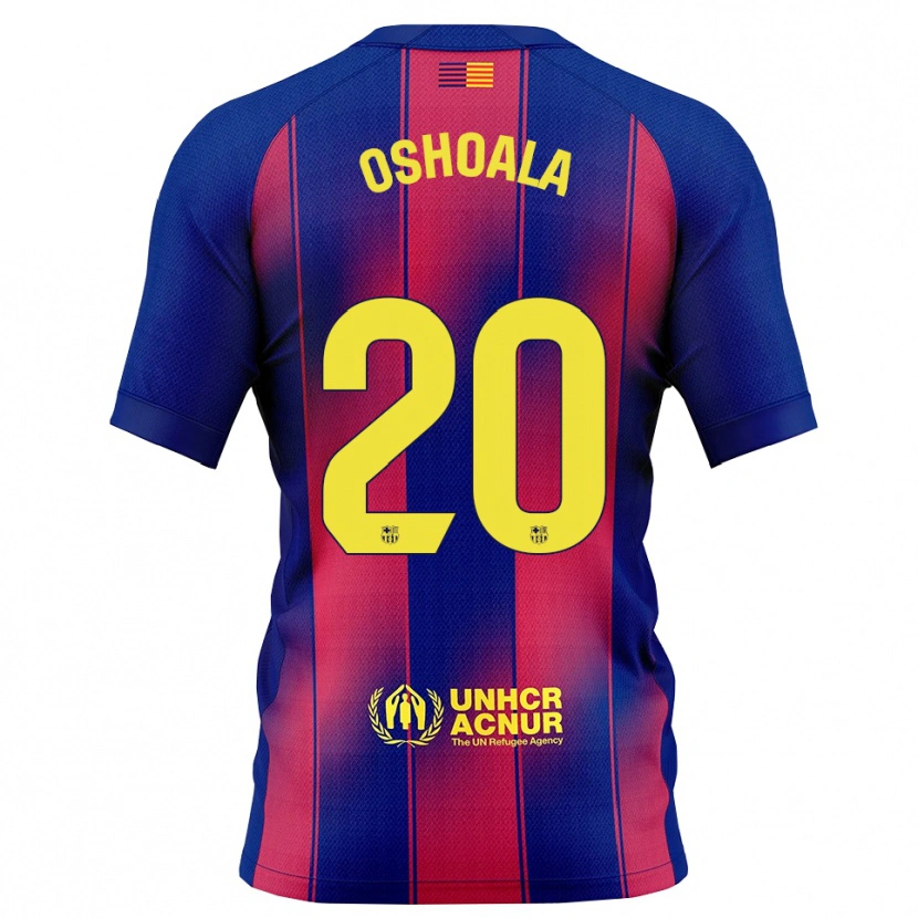 Danxen Damen Asisat Oshoala #20 Blau Rot Heimtrikot Trikot 2025/26 T-Shirt Österreich