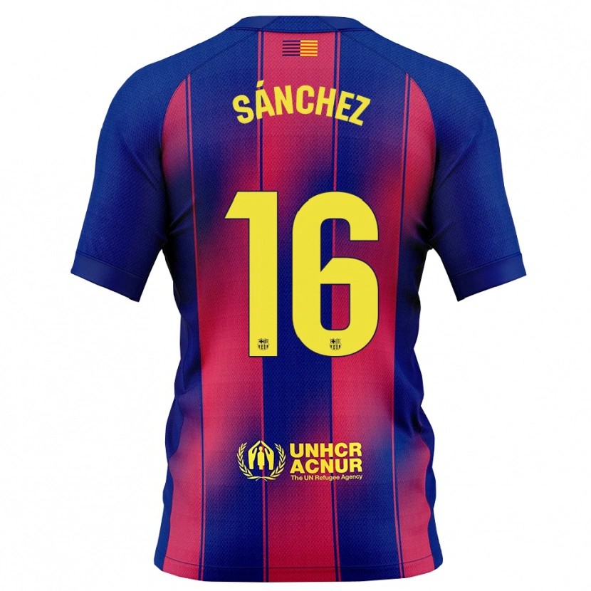 Danxen Damen Edu Sánchez #16 Blau Rot Heimtrikot Trikot 2025/26 T-Shirt Österreich