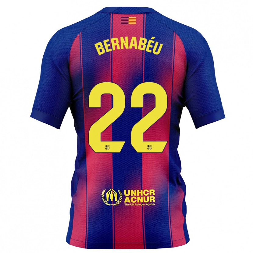 Danxen Damen Pol Bernabéu #22 Blau Rot Heimtrikot Trikot 2025/26 T-Shirt Österreich