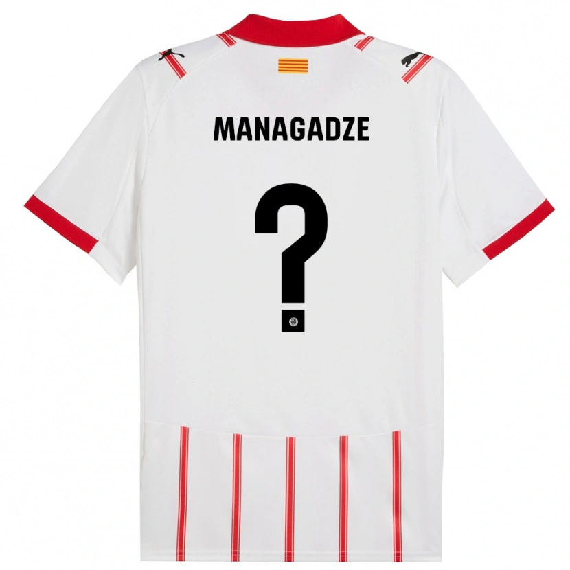 Danxen Damen Luka Managadze #0 Weiß Rot Heimtrikot Trikot 2025/26 T-Shirt Österreich