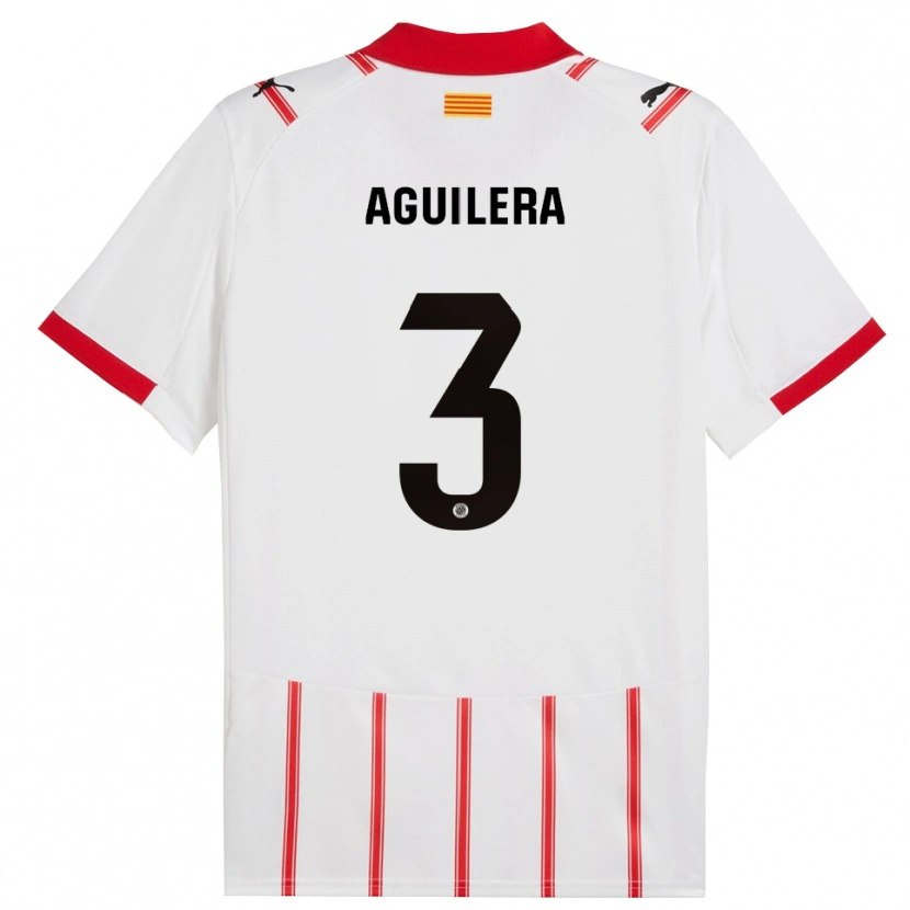 Danxen Damen Oriol Aguilera #3 Weiß Rot Heimtrikot Trikot 2025/26 T-Shirt Österreich