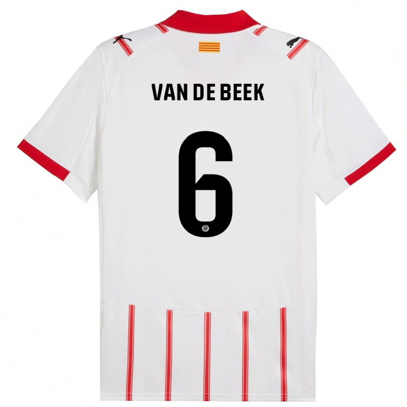 Danxen Damen Donny Van De Beek #6 Weiß Rot Heimtrikot Trikot 2025/26 T-Shirt Österreich