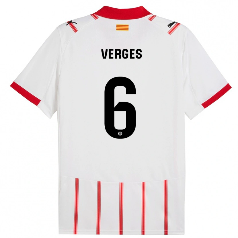 Danxen Damen Mar Vergés #6 Weiß Rot Heimtrikot Trikot 2025/26 T-Shirt Österreich
