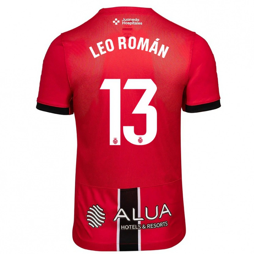 Danxen Damen Leo Román #13 Rot Schwarz Heimtrikot Trikot 2025/26 T-Shirt Österreich