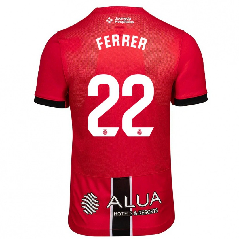 Danxen Damen David Ferrer #22 Rot Schwarz Heimtrikot Trikot 2025/26 T-Shirt Österreich