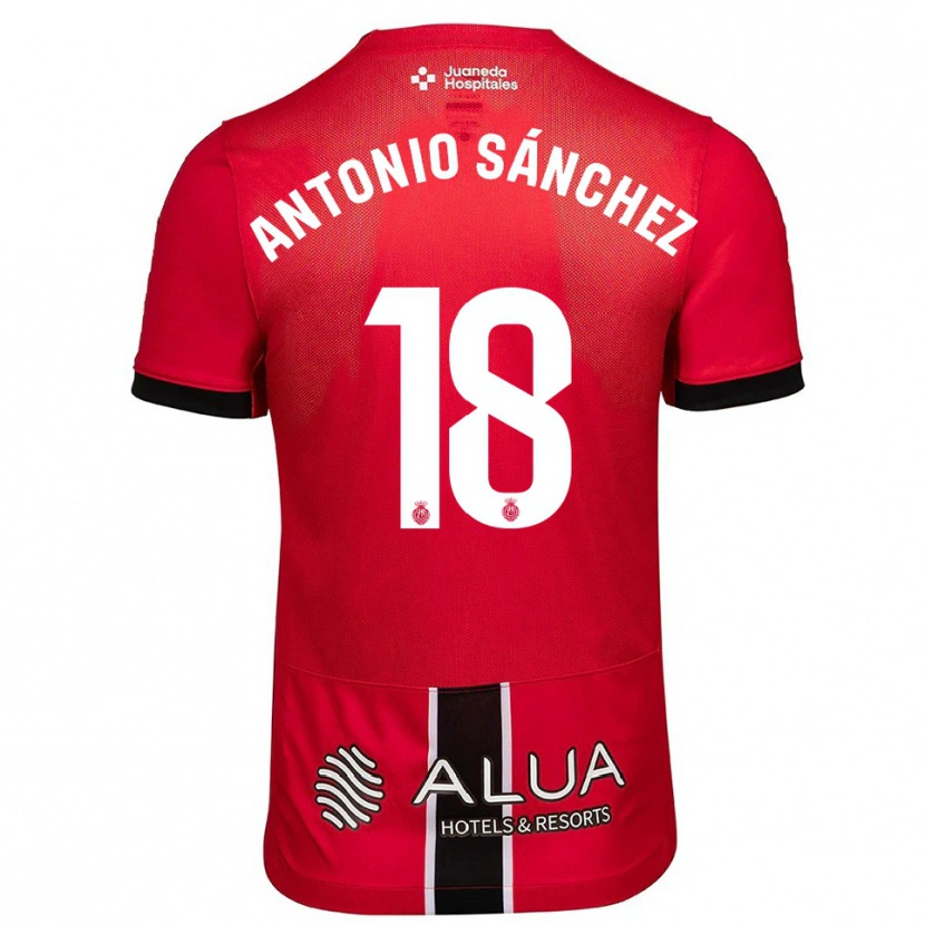 Danxen Damen Antonio Sánchez #18 Rot Schwarz Heimtrikot Trikot 2025/26 T-Shirt Österreich
