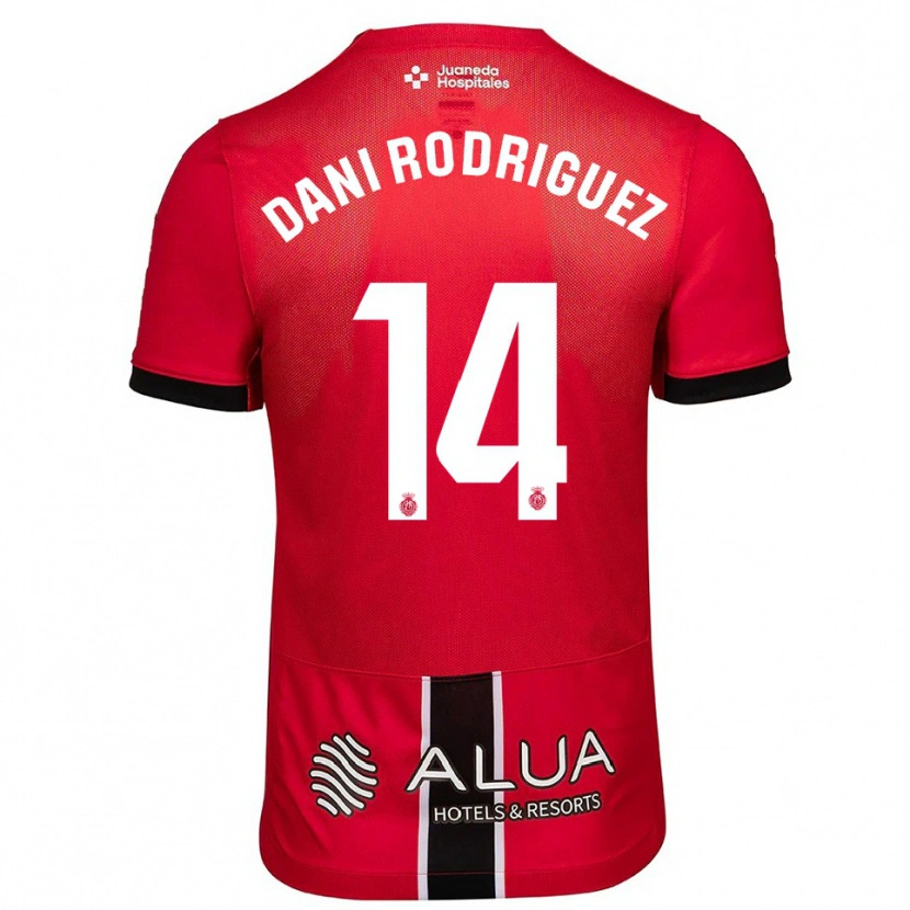 Danxen Damen Dani Rodríguez #14 Rot Schwarz Heimtrikot Trikot 2025/26 T-Shirt Österreich