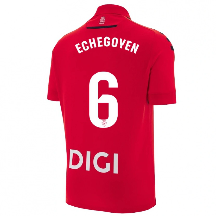 Danxen Damen Mauro Echegoyen #6 Rot Schwarz Heimtrikot Trikot 2025/26 T-Shirt Österreich