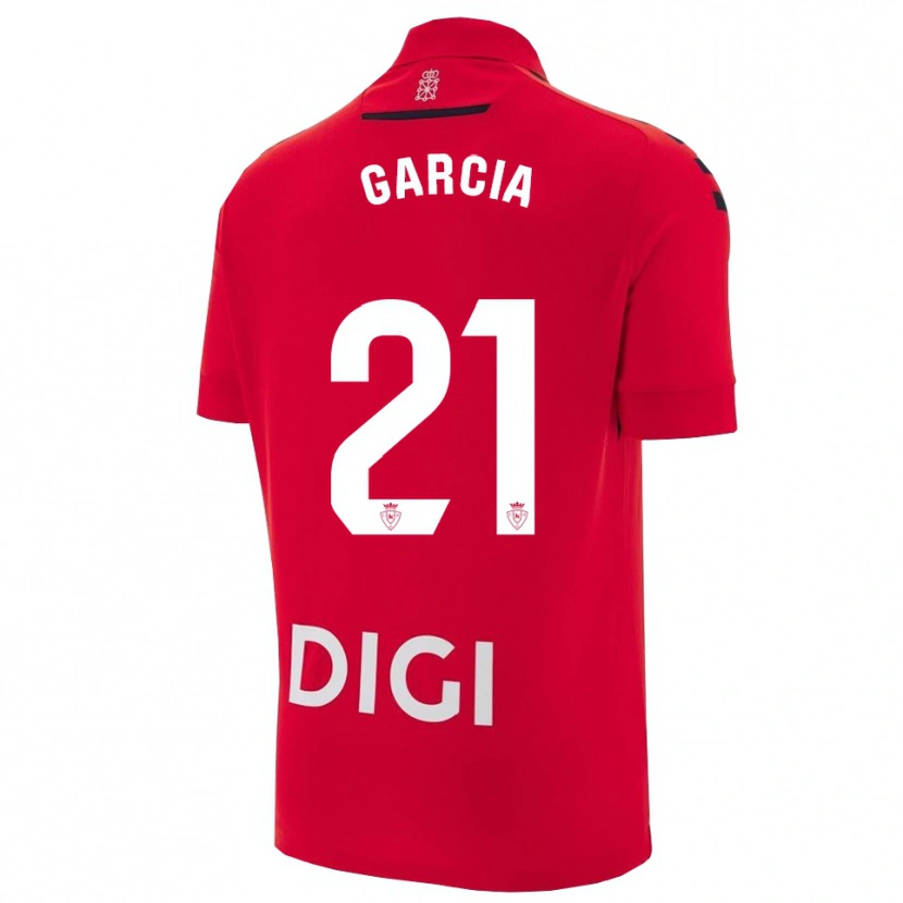 Danxen Damen Jon García #21 Rot Schwarz Heimtrikot Trikot 2025/26 T-Shirt Österreich