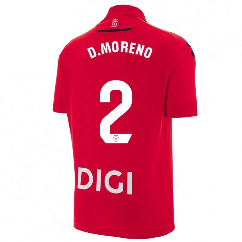 Danxen Damen Diego Moreno #2 Rot Schwarz Heimtrikot Trikot 2025/26 T-Shirt Österreich