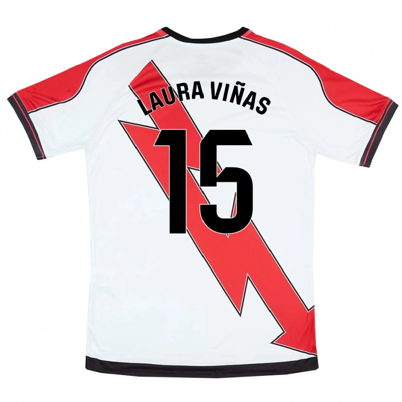 Danxen Damen Laura Viñas Herrera #15 Weiß Rot Heimtrikot Trikot 2025/26 T-Shirt Österreich