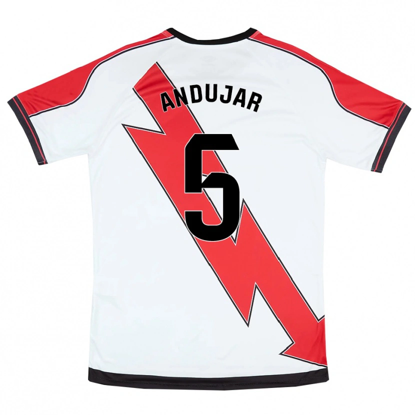 Danxen Damen Paula Andújar #5 Weiß Rot Heimtrikot Trikot 2025/26 T-Shirt Österreich