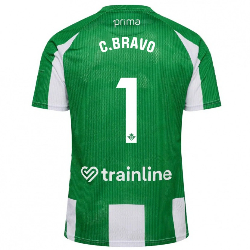 Danxen Damen Claudio Bravo #1 Grün Weiß Heimtrikot Trikot 2025/26 T-Shirt Österreich