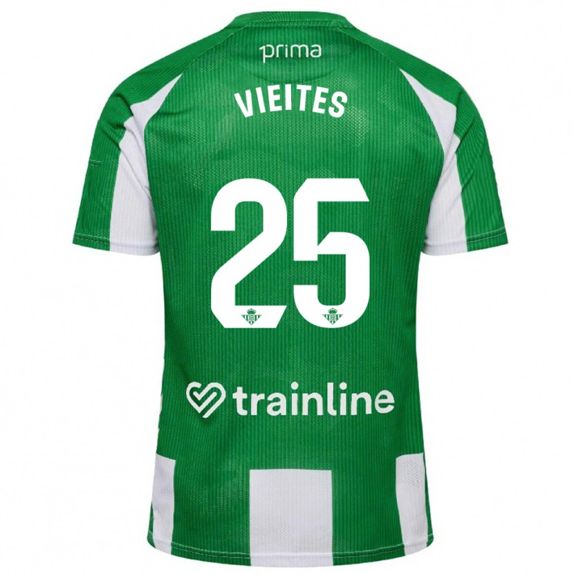Danxen Damen Fran Vieites #25 Grün Weiß Heimtrikot Trikot 2025/26 T-Shirt Österreich