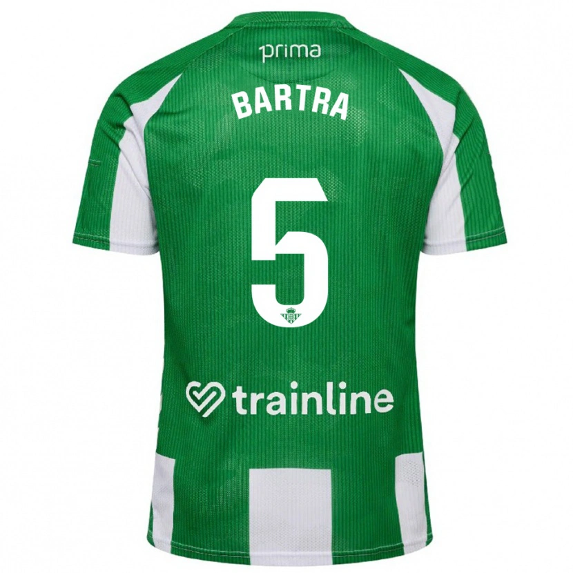 Danxen Damen Marc Bartra #5 Grün Weiß Heimtrikot Trikot 2025/26 T-Shirt Österreich