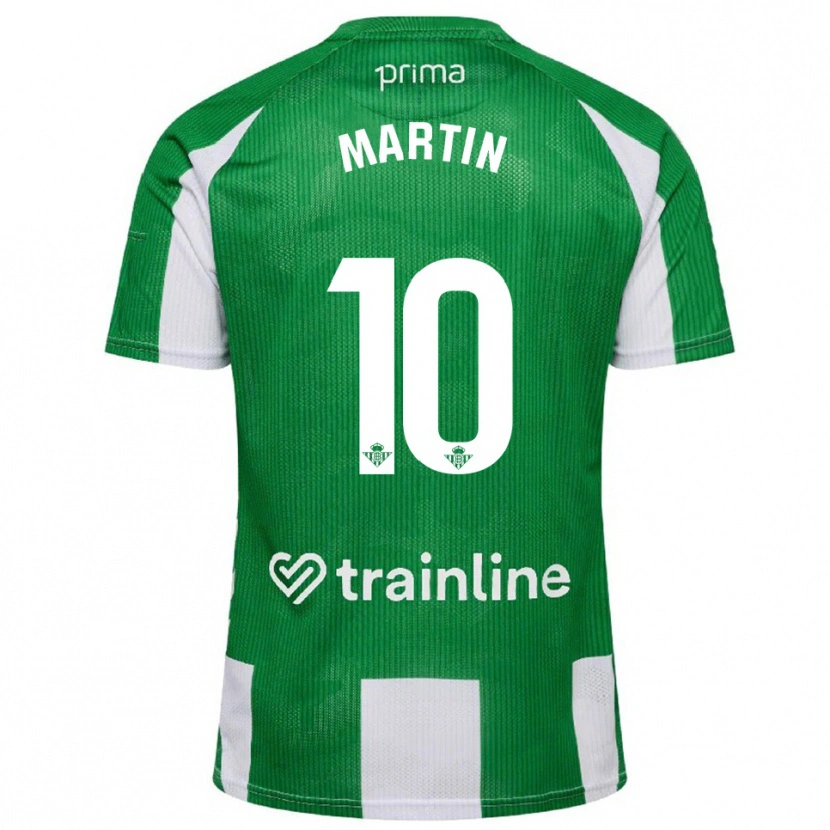 Danxen Damen Adrián Martín #10 Grün Weiß Heimtrikot Trikot 2025/26 T-Shirt Österreich