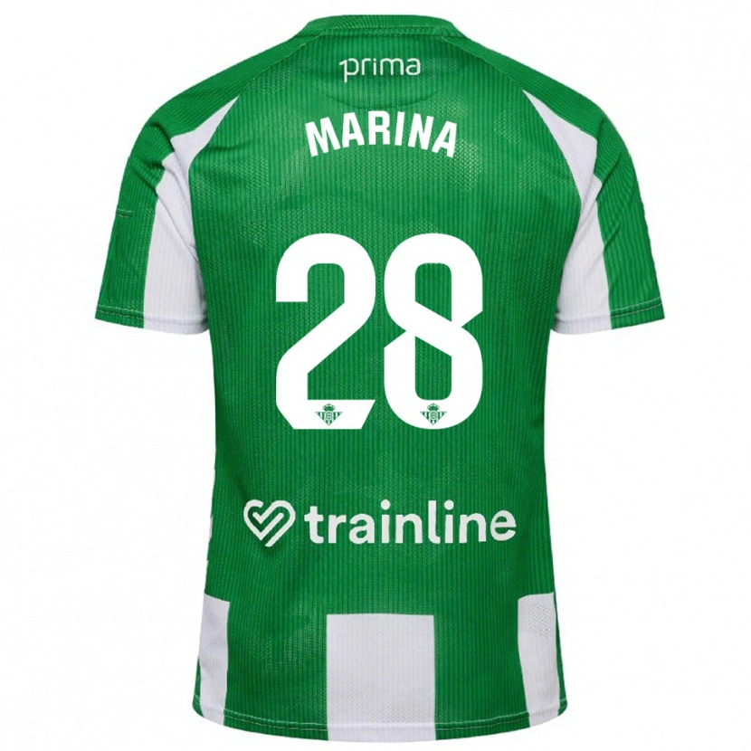 Danxen Damen Marina Sánchez #28 Grün Weiß Heimtrikot Trikot 2025/26 T-Shirt Österreich