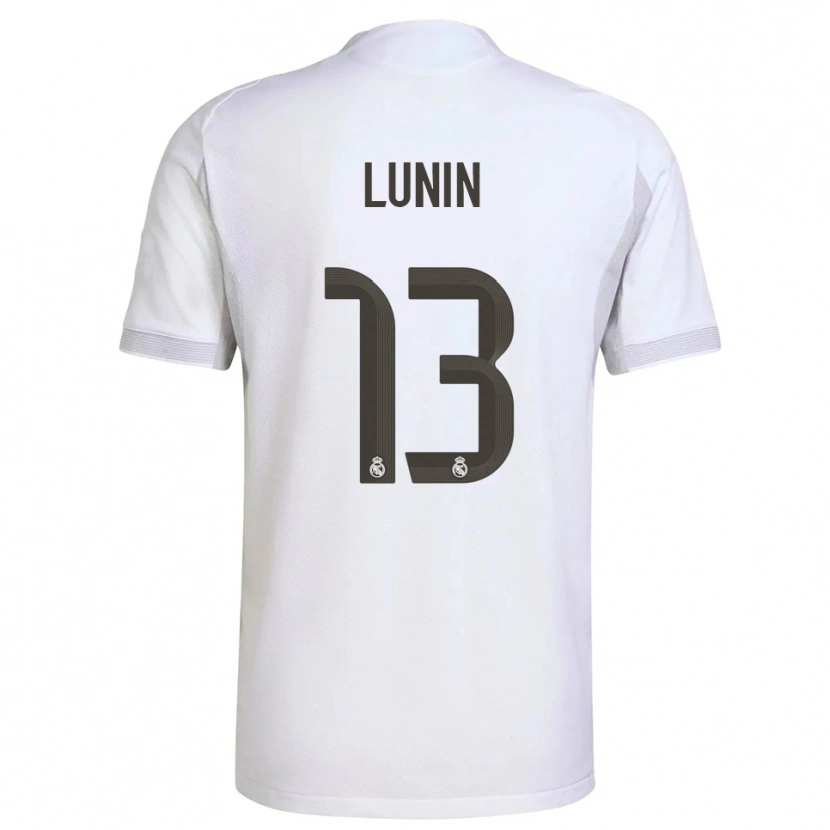 Danxen Damen Andriy Lunin #13 Weiß Gelb Heimtrikot Trikot 2025/26 T-Shirt Österreich