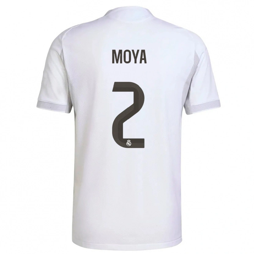 Danxen Damen Alejandro Moya #2 Weiß Gelb Heimtrikot Trikot 2025/26 T-Shirt Österreich