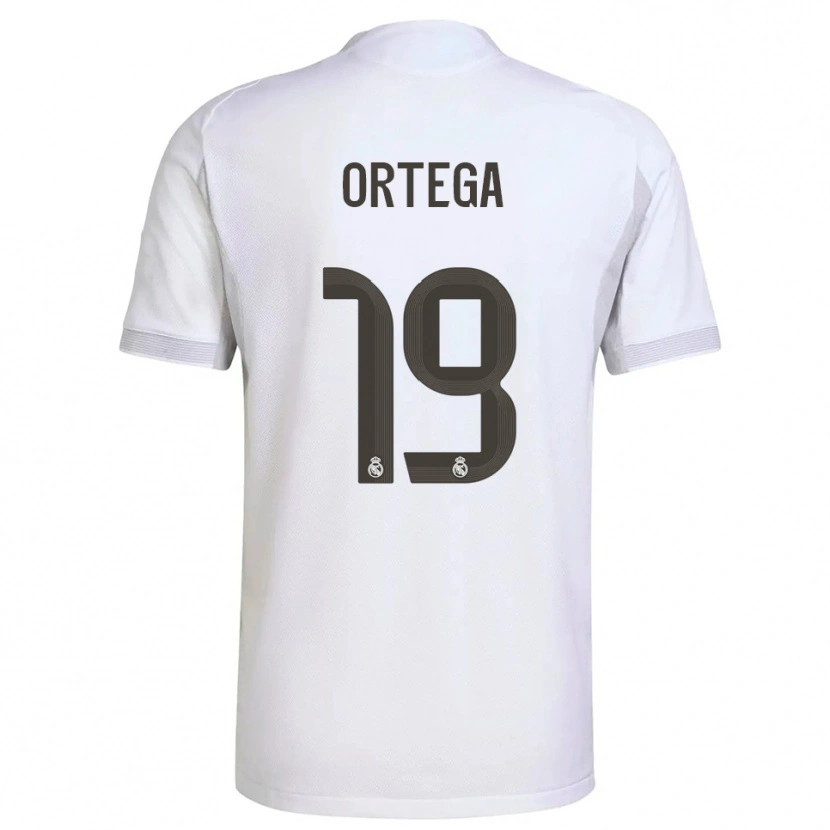Danxen Damen Jacobo Ortega #19 Weiß Gelb Heimtrikot Trikot 2025/26 T-Shirt Österreich