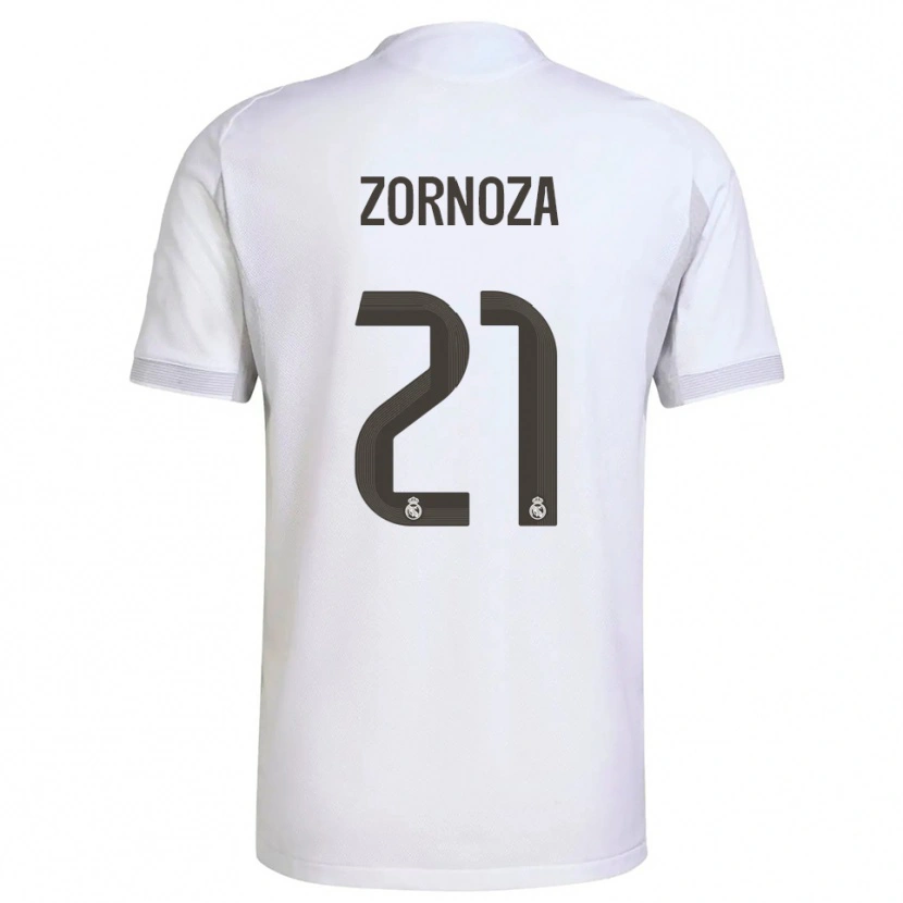Danxen Damen Claudia Zornoza #21 Weiß Gelb Heimtrikot Trikot 2025/26 T-Shirt Österreich