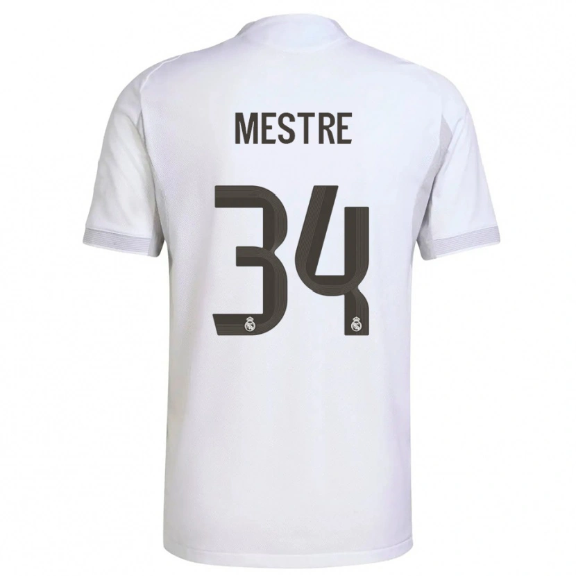 Danxen Damen Sergio Mestre #34 Weiß Gelb Heimtrikot Trikot 2025/26 T-Shirt Österreich