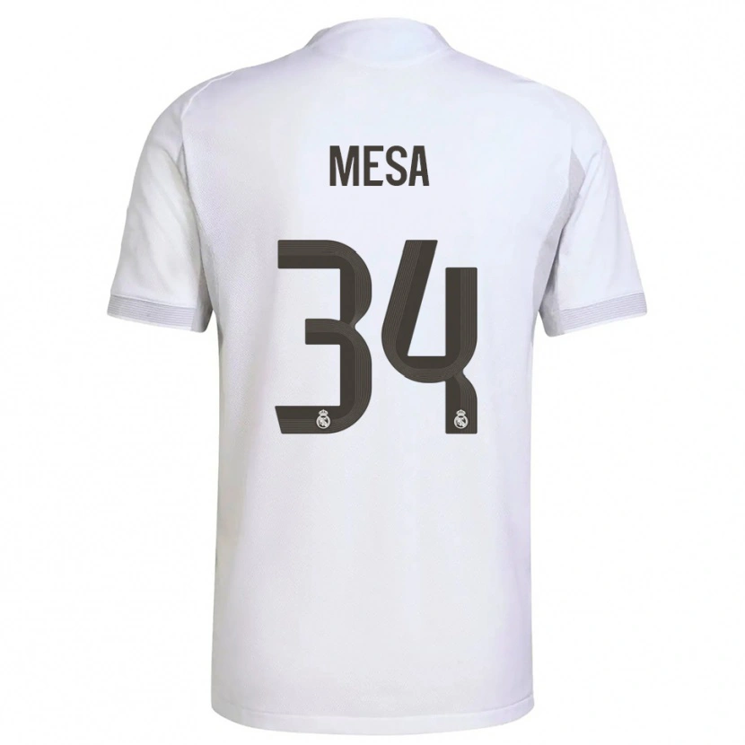 Danxen Damen Óscar Mesa #34 Weiß Gelb Heimtrikot Trikot 2025/26 T-Shirt Österreich