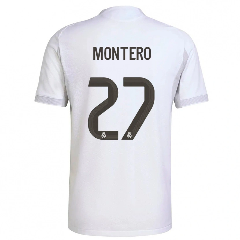 Danxen Damen Pablo Montero #27 Weiß Gelb Heimtrikot Trikot 2025/26 T-Shirt Österreich