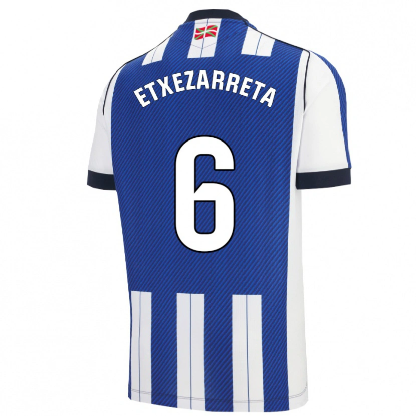 Danxen Damen Ane Etxezarreta #6 Blau Weiß Heimtrikot Trikot 2025/26 T-Shirt Österreich