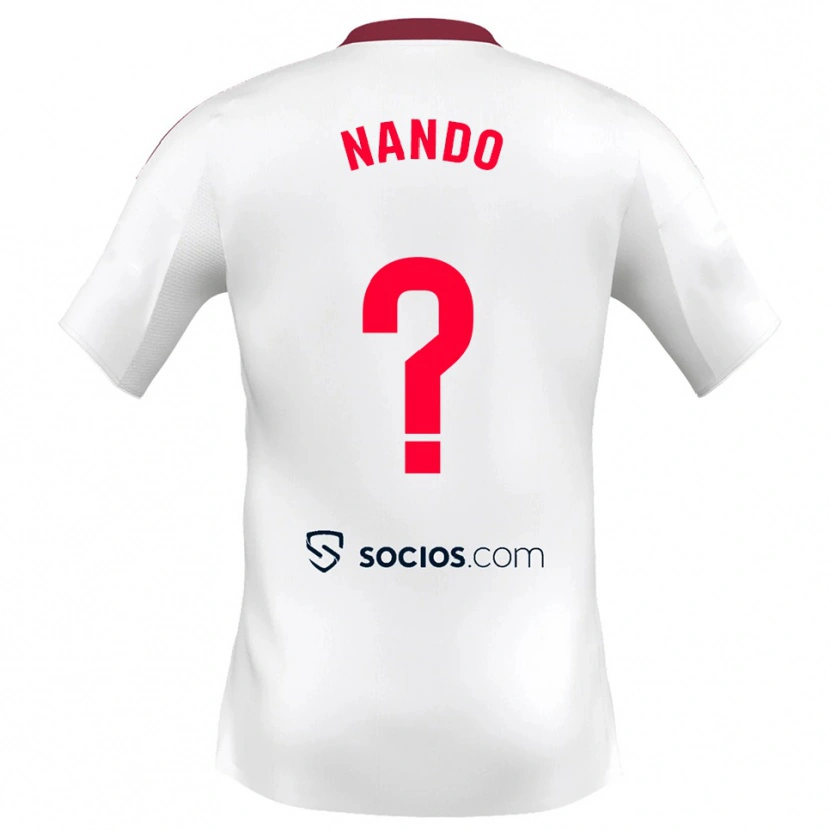 Danxen Damen Nando Sánchez #0 Weiß Rot Heimtrikot Trikot 2025/26 T-Shirt Österreich