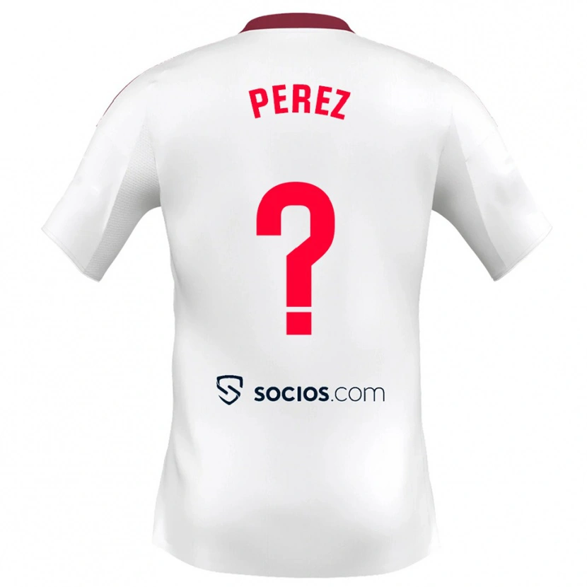 Danxen Damen Adrián Pérez #0 Weiß Rot Heimtrikot Trikot 2025/26 T-Shirt Österreich