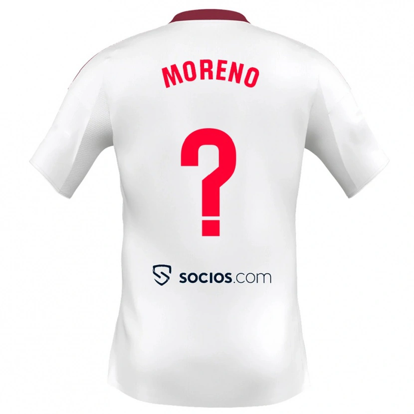 Danxen Damen Jorge Moreno #0 Weiß Rot Heimtrikot Trikot 2025/26 T-Shirt Österreich
