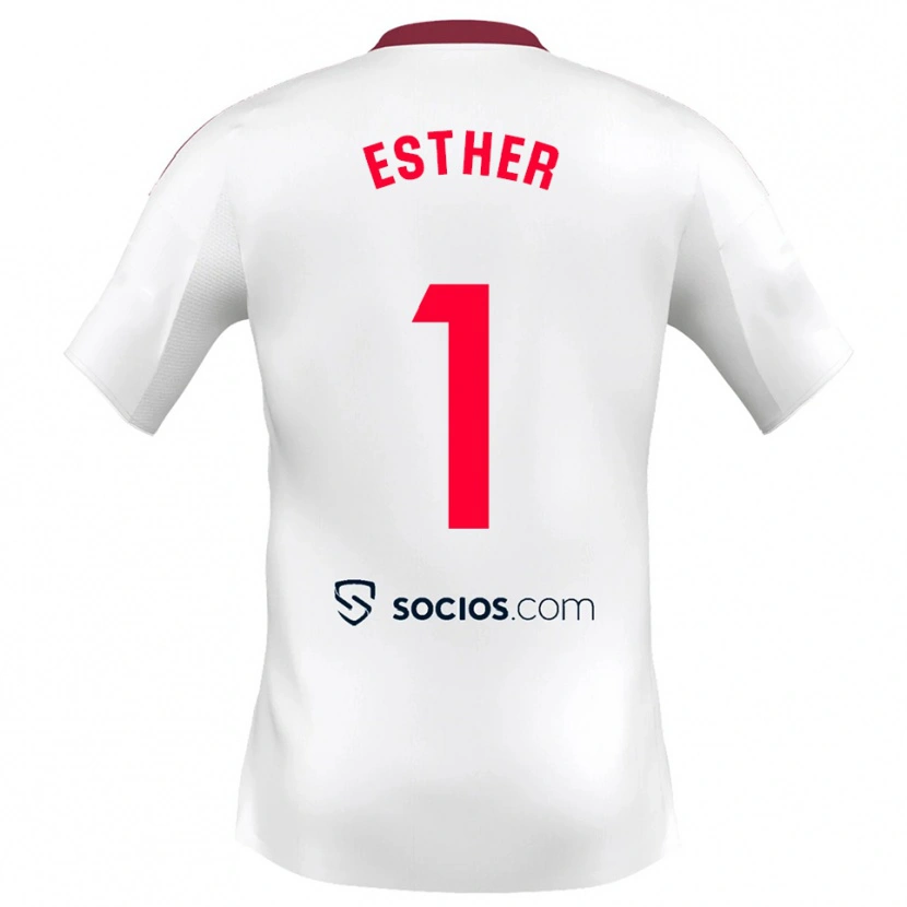 Danxen Damen Esther Sullastres Ayuso #1 Weiß Rot Heimtrikot Trikot 2025/26 T-Shirt Österreich