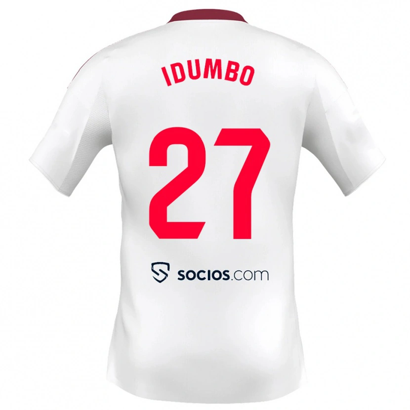 Danxen Damen Stanis Idumbo #27 Weiß Rot Heimtrikot Trikot 2025/26 T-Shirt Österreich