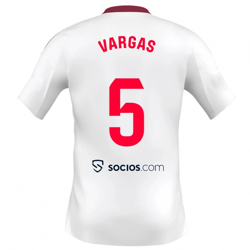 Danxen Damen Rubén Vargas #5 Weiß Rot Heimtrikot Trikot 2025/26 T-Shirt Österreich