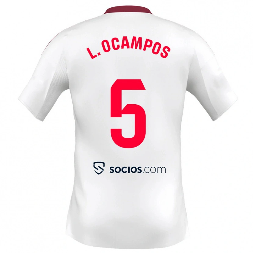 Danxen Damen Lucas Ocampos #5 Weiß Rot Heimtrikot Trikot 2025/26 T-Shirt Österreich