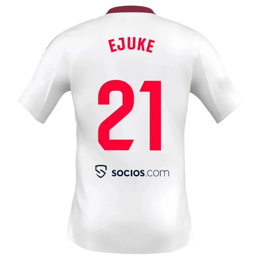 Danxen Damen Chidera Ejuke #21 Weiß Rot Heimtrikot Trikot 2025/26 T-Shirt Österreich
