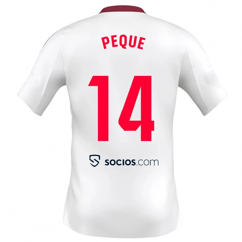 Danxen Damen Peque Fernández #14 Weiß Rot Heimtrikot Trikot 2025/26 T-Shirt Österreich