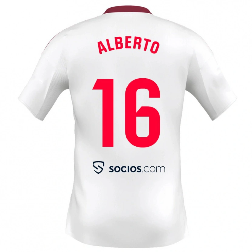 Danxen Damen Alberto González #16 Weiß Rot Heimtrikot Trikot 2025/26 T-Shirt Österreich