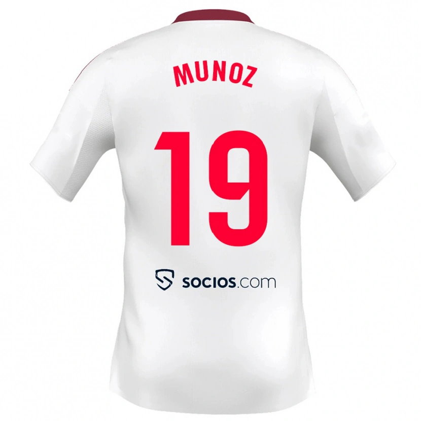 Danxen Damen Iker Muñoz #19 Weiß Rot Heimtrikot Trikot 2025/26 T-Shirt Österreich